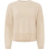 Zwillingsherz Kaschmirpullover Kastiger Rundhalspullover