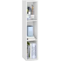 VASAGLE Bücherregal mit verstellbaren Ablagen, für Wohnzimmer, Homeoffice, Schlafzimmer, 3-stöckiges Regal, offenes Aufbewahrungsregal, 24 x 20 x 94,8 cm