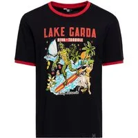 KingKerosin Print-Shirt Lake Garda (1-tlg) mit Artwork-Print