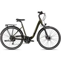 2R Manufaktur Trekkingrad TRX Plus Wave, 24 Gang Shimano Acera RD-M3020 8-fach Schaltwerk, Kettenschaltung, hydraulische Scheibenbremse grün