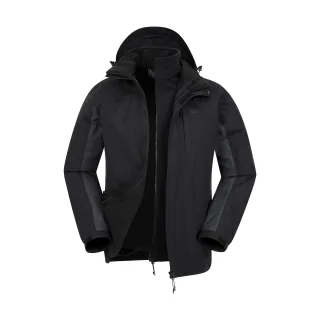 Mountain Warehouse Herren Thunderstorm 3 in 1 Wasserdichte Jacke (Grau)