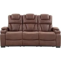 ATLANTIC home collection 3-Sitzer Faris, Zwei Relaxfunktionen, klappbare Konsole mit Getränkehalter