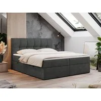 MKS MÖBEL Boxspringbett Rico (Set, Packung, T30-Schaum, Polsterbett, 7 Härtezonen, H3-Matratze), mit Bettkästen, Doppelbett mit Multipocket-Matratzen und Topper