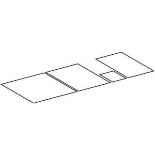 Geberit Auszug Einlegmatten Set, myDay Waschtisch-US, Modell 824260-824263, 598676000 598676000