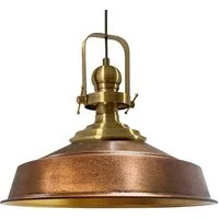 Bamyum Pendelleuchte Bamyum Pendelleuchte I Aslet l Ø41 cm E27 Metall Vintage Lampe, ohne Leuchtmittel