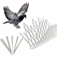 Sarcia.eu Taubenspikes Metall Taubenspikes, Vogelspieße 50cm 40 Spieße