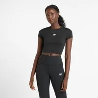 New Balance Trainingsshirt Harmony Fitted T-Shirt atmungsaktives Material, schnell trocknend, aus Polyester und Elasthan