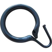rewagi Duschvorhangringe Duschvorhangring Ø 35 mm - Kunststoff- Farbe: weiss, schwarz, Gardinen, Vorhänge, Gardinenstangen, Seitenschals, Innenlaufsysteme, (10-St), Verkaufseinheit: 10, 30, 50, 100 Stück