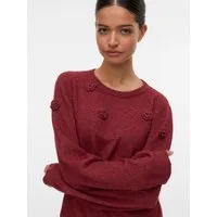 Vero Moda Rundhalspullover VMROSE LS O-NECK PULLOVER BOO