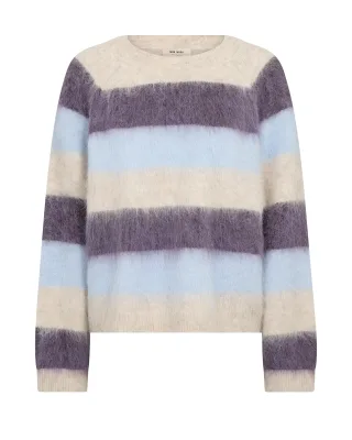 MOS MOSH - MMSuvi Stripe Knit sweet grape - Gr. - XS