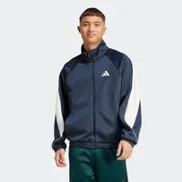 adidas Sportswear Trainingsjacke STADIUM aus Polyester und Baumwolle, mit Rollkragen, lockere Passform
