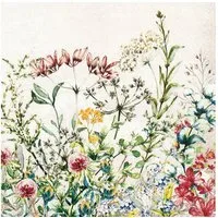 HOME FASHION Papierserviette 20 Servietten Wild Meadow - Wilde Blumenwiese 33x33cm, (20 St)