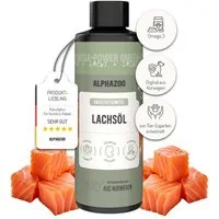 ALPHAZOO Lachsöl für Katzen 100 ml Lachsöl, Ergänzungsfutter für: Katzen