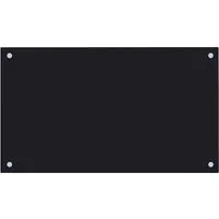 vidaXL Küchenrückwand Küchenrückwand Schwarz 70x40 cm Hartglas, (1-tlg)
