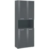 welltime Hochschrank Avena Badschrank 4-türig mit o. Fach und 4 Einlegeböden - B/T/H 73/31/190 cm