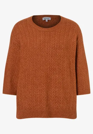 MORE & MORE - Pullover Weiblich orange - Gr. - 38