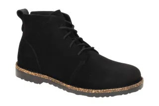 Birkenstock Damen Stiefeletten 1028115 UPPSALA MID Schwarz Velourleder bequem