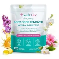 Acentiallabs Anti Körpergeruch Intimgeruch Entferner Interne Deodorant Blütenölen Softgels, Anti-Aging, Gesundheit der Atemwege, Mundgesundheit