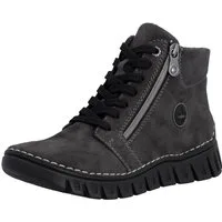 Rieker Schnürboots Casual-Boots, Stiefelette mit beidseitigen Reißverschlüssen
