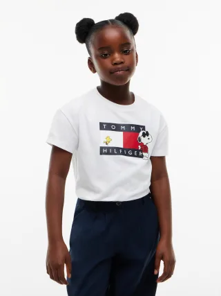 PEANUTS FLAG TEE SS White - Gr. - 12