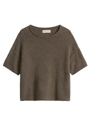 Marc OPolo Casual - Kurzarmpullover im Boxy-Schnitt grün - Gr. - L