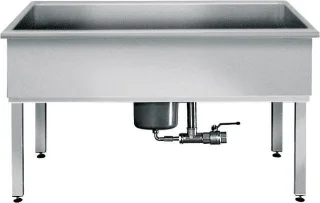 KWC Aquarotter Werkraumbecken, SIRIUS, Edelstahl, 1000x800x600 mm, U-Bau, Schlammfang, 2000100360 2000100360