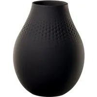Villeroy & Boch Dekovase Manufacture Collier noir Vase No.2 Perle hoch (Vasen)