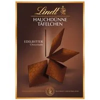 LINDT Schokolade, Lindt & Sprüngli Hauchdünne Täfelchen, Edelbitter, 125 g