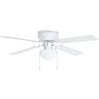 EGLO Deckenventilator Cagliari, Zugkette, Beleuchtung und Sommer Winter Betrieb, AC Motor, Ø 106,6cm