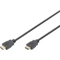 HDMI High Speed Anschlusskabel, mit Ethernet, Full HD 1080i/p schwarz, 3 Meter, Standard