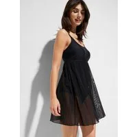 bonprix Badekleid bequeme Passform, mit Mesh-Details