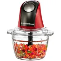 RUSSELL HOBBS Zerkleinerer Desire 27130-56, 1L Glasbehälter mit Anti-Rutsch-Boden, 350 W, spülmaschinengeeignetes Edelstahl Messer