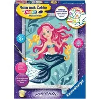 Ravensburger Malen nach Zahlen Hübsche Meerjungfrau, Made in Europe