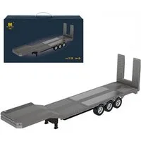 Esun RC-LKW Kunststoff-Sattel anhänger Flach Bett, für 1:18 RC Traktor LKW 770S (SET, Komplettset), Inklusive wiederaufladbarem Akku und USB-Ladekabel