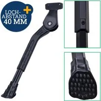 Diedrich Filmer GmbH Fahrrad-Seitenständer Hinterbauständer 40mm verstellbar Alu Stabil, (Set, 1x Ständer mit Montagematerial), 22" 24" 26" 27,5" 28" 29" Zoll Hinterbauständer Seitenständer Stabil