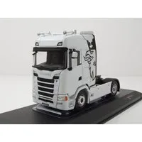ixo Models Modellauto Scania S-Series Zugmaschine 2020 weiß, Maßstab 1:43