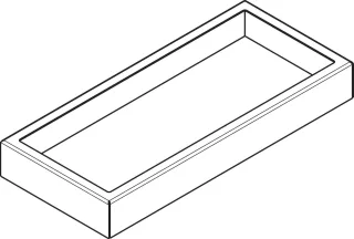 Hansgrohe XtraStoris Abdeckung 15x30x14 für Abfalleimer, 87693000 87693000