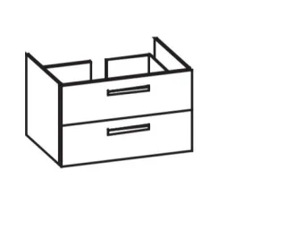 Artiqua 412 Waschtischunterschrank für Connect Air E0279, Riviera Eiche quer NB, 412-WU2L-I62-7179-4 412-WU2L-I62-7179-438