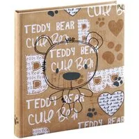 Hama Fotoalbum Kinderalbum "Bernd", 29x32 cm, 50 weiße Seiten, max. 200 Fotos, Bär