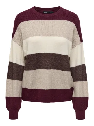 ONLY - ONLATIA L/S STRIPE PULLOV KNT NOOS - Gr. - XL