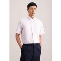 seidensticker Businesshemd Schwarze Rose Regular 1/2 Button-Down-Kragen Struktur