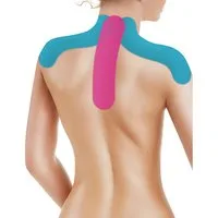 LifeMed Kinesiologie-Tape 4x PHYSIO-TAPES für Schulter & Nacken Kinesiologie Sporttape 71 (4-St) Physiotape Kinesiologietape Physio Tape Pflaster