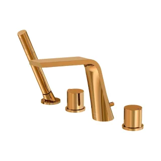Steinberg Serie 260 4-Loch Wannenarmatur, Ausladung 200 mm, rose gold, 2602400RG 2602400RG