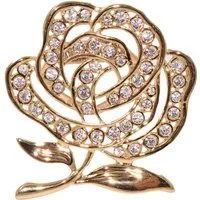 Firetti Schalring Schmuck Geschenk Ansteckschmuck Tuchring Clip Rose, mit Zirkonia (synth)