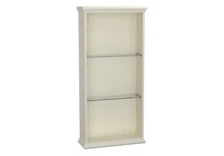 VitrA Valarte Wandregal Breite 54 cm Höhe 114 cm 2 Glaseinlegeböden Elfenbein Matt,62254 62254