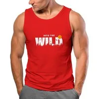 Neverless Tanktop Herren Tank-Top Brustprint Bedruckt Into the Wild Schriftzug Outdoor mit Print