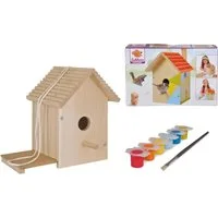 Eichhorn Kreativset Outdoor Vogelhaus, (Set), Zum Zusammenbauen und Bemalen, Made in Europe
