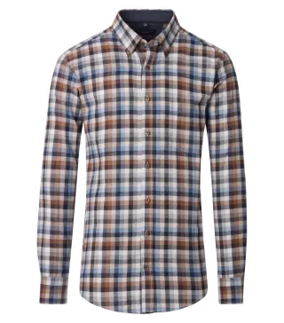 CASAMODA - Casual Fit: Freizeithemd grau - Gr. - 3XL