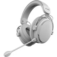 nubi NH1 Pro Wireless Headset Weiß für Gaming, Musik & Multimedia Gaming-Headset (Abnehmbares, flexibel positionierbares Mikrofon)