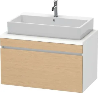 Duravit DuraStyle Konsolenwaschtischunterbau wandhängend Natur Eiche & Weiß Matt 900x548x512 mm - DS DS531303018